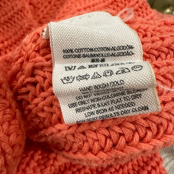 Free People Women's V-Neck Coral Sweater - Medium - Picture 8 of 9